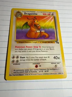 Pokemon TCG Dragonite Fossil 19/62 Regular 1999-2000 Wizards - Image 2