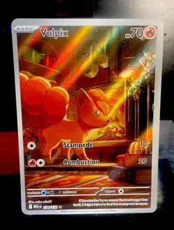 VULPIX 2025 POKEMON MEG EN-MEGA EVOLUTION ILLUSTRATION RARE #138 -L👀K-CLEAN🔥 - Image 1