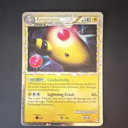 Pokemon Ampharos (Prime) 105/123 HeartGold SoulSilver Holo Rare English 2010 - Image 1