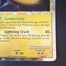 Pokemon Ampharos (Prime) 105/123 HeartGold SoulSilver Holo Rare English 2010 - Image 5