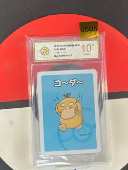Pokemon Psyduck 2019 Old Maid Japanese Grade10 - Image 1
