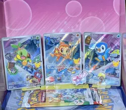 Turtwig 040, Chimchar 041, Piplup 042 MEP Black Star Promo Pokemon Tcg Nm-Mt - Image 1