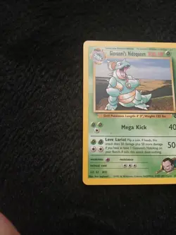 Pokemon Giovanni's Nidoqueen Gym Challenge 23/132 Non Holo HP - Image 3