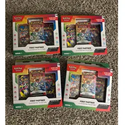 Pokemon First Partner Illustration Collection Series 1 — (4) Sealed Promo Boxes - Image 1