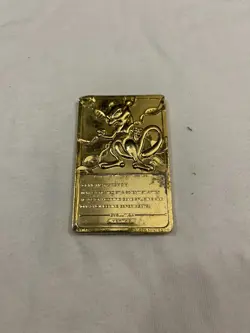 READ /PICS 1999 Pokemon MewTwo Burger King 23K Gold Plated Promo Limited Edition - Image 2