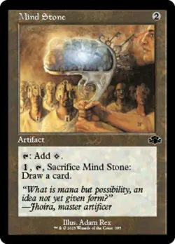 1x Mind Stone - Foil - Retro Frame NM-Mint, English Dominaria Remastered MTG Mag - Image 1