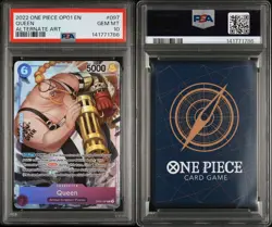 2022 One Piece Romance Dawn OP01-097 - Queen - Alt Art - Pre-Errata - PSA 10 - Image 2