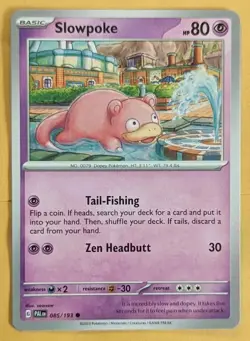 Slowpoke 085/193 Pokemon English Scarlet & Violet Paldea Evolved TCG Card 2023 - Image 3