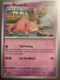Slowpoke 085/193 Pokemon English Scarlet & Violet Paldea Evolved TCG Card 2023 - Image 5