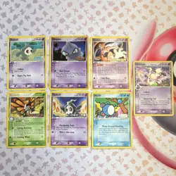 Pokemon TCG 7 Card Lot Regular Duskull Shuppet Deoxys Beautifly Marill English - Image 1