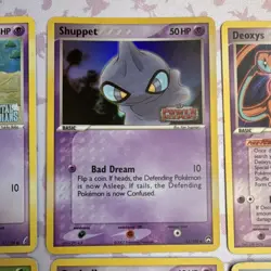 Pokemon TCG 7 Card Lot Regular Duskull Shuppet Deoxys Beautifly Marill English - Image 3