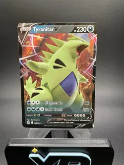 Tyranitar V 158/264 Fusion Strike NM Ultra Rare Pokemon Card - Image 1