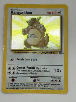 1999 Pokemon TCG Kangaskhan Jungle Holo Rare Card - Image 1