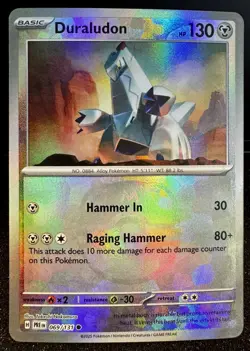 Pokemon TCG Card - Duraludon 069/131 Master Ball Reverse Prismatic Evolutions - Image 1