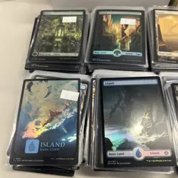 APPROX 550 MTG FULL ART LANDS - HOLOS & NON - HUGE LOT STORE INVENTORY CLOSEOUT - Image 2