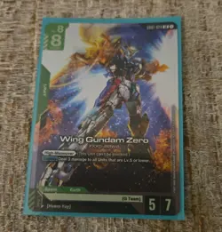 Wing Gundam Zero GD01-024 Newtype Rising Gundam Card Game TCG - NM LR Foil - Image 1
