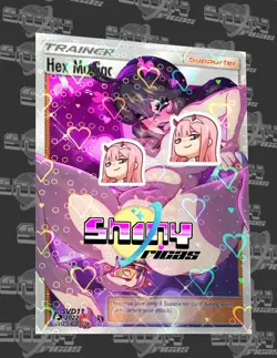 Hex-shinyoricas-Goddess story custom Waifu Card-Heart finish 2022 - Image 1
