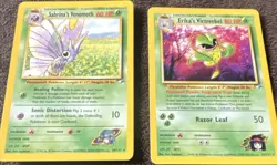Pokemon TCG Sabrina's Venomoth Erika's Victreebel Nintendo 2 Cards English - Image 1
