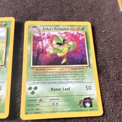 Pokemon TCG Sabrina's Venomoth Erika's Victreebel Nintendo 2 Cards English - Image 3