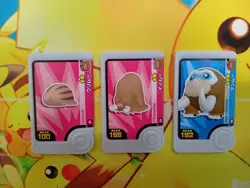 Swinub Piloswine Mamoswine Mezastar Frienda Pokemon Card Japanese Pick Tag Tip - Image 1