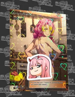 Mitsuri-shinyoricas-Goddess story custom Waifu Card-Heart finish 2024 - Image 1