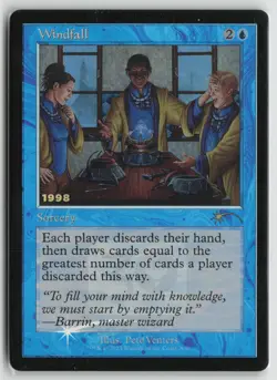 Windfall Lightly Played Foil 6 30th Anniversary Promos Magic: The Gathering - Image 1