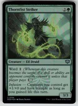 Thornfist Striker Foil Uncommon Secrets of Strixhaven 164 MTG Near Mint 2026 - Image 1
