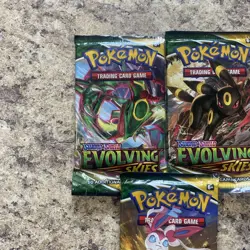Pokemon TCG Sword & Shield Evolving Skies Booster Pack Sealed Lot Of 3 Random - Image 2