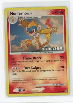 Pokemon Burger King Promos #056/130 Monferno Reverse Holo - Image 1