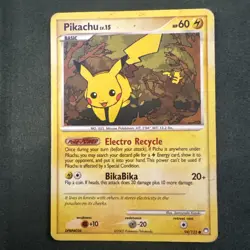 Pikachu 4/123 Common DP Mysterious Treasures Pokemon - Image 1