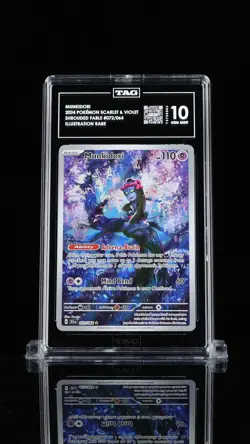 2024 Pokemon Shrouded Fable Munkidori #072/064 Illustration Rare TAG 10 - Image 1