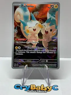 Pokemon Pachirisu 208/198 Base Set Scarlet & Violet Illustration Rare - Image 1