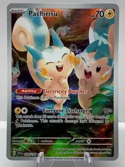 Pokemon Pachirisu 208/198 Base Set Scarlet & Violet Illustration Rare - Image 2