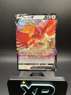 Ho-Oh V 140/195 NM Sword & Shield Silver Tempest Holo Pokemon TCG - Image 1