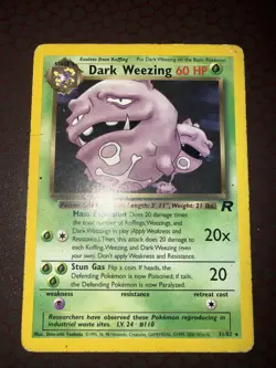 Pokemon! Dark Weezing - Team Rocket - Rare - 31/82 - Damaged! - Image 2