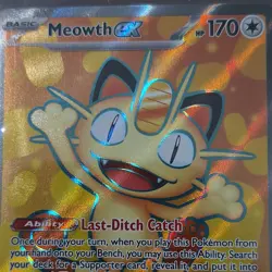 Pokemon TCG Perfect Order Meowth EX #107/088 Ultra Rare Full Art NM Condition - Image 3