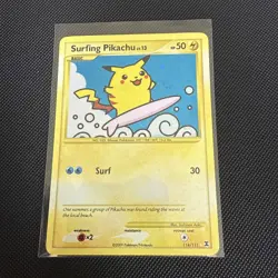 Surfing Pikachu 114/111 Secret Rare - Pokemon Rising Rivals - LP - Image 1