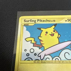 Surfing Pikachu 114/111 Secret Rare - Pokemon Rising Rivals - LP - Image 2