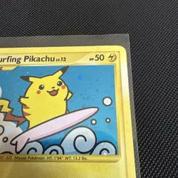 Surfing Pikachu 114/111 Secret Rare - Pokemon Rising Rivals - LP - Image 3