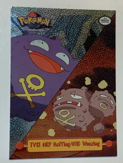 1999 Topps Pokemon #TV13 Koffing/Weezing Silver Foil (Sandpaper 2nd Print) (B) - Image 1