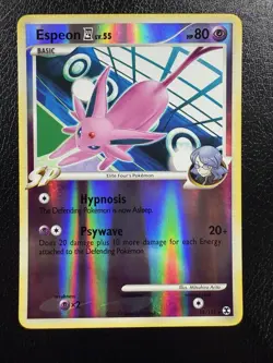 2009 Pokemon Platinum Rising Rivals Espeon 18/111 Reverse Holo Rare LP - Image 1
