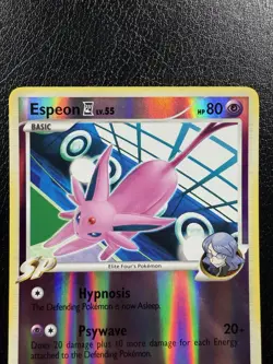 2009 Pokemon Platinum Rising Rivals Espeon 18/111 Reverse Holo Rare LP - Image 2
