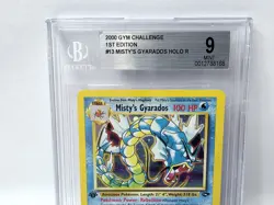 POKEMON GYM CHALLENGE 1ST EDITION MISTY'S GYARADOS #13 HOLO BGS 9 NICE!!!!!! - Image 2