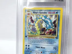 POKEMON GYM CHALLENGE 1ST EDITION MISTY'S GYARADOS #13 HOLO BGS 9 NICE!!!!!! - Image 5