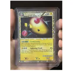 Pokemon Ampharos PRIME 105/123 Holo Ultra Rare Heartgold & Soulsilver Stage 2 - Image 1