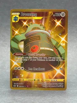 Pokemon - 223/198 Bronzong SWSH06 Chilling Reign Secret Rare Holo NM TCG - Image 1