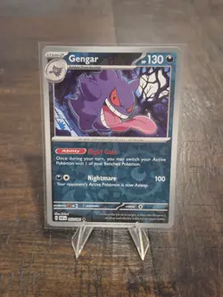 Pokemon TCG Gengar Scarlet & Violet: Paldean Fates 057/091 Reverse Holo NM - Image 1