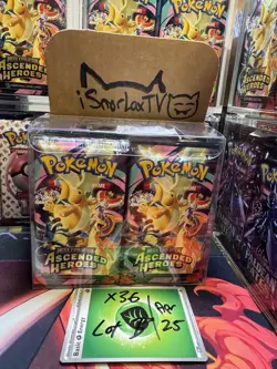 POKEMON ASCENDED HEROES - Booster Pack Lot Pack Lot 36 (Like Booster Box) | B - Image 1
