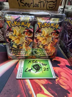 POKEMON ASCENDED HEROES - Booster Pack Lot Pack Lot 36 (Like Booster Box) | B - Image 2