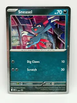 Sneasel 020 Mega Evolution (Black Star) Promo NM Cosmos Holo Pokemon TCG - Image 1